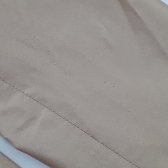 Vintage 1980s 100% Silk Peacoat Sand Tan Coat Long Blazer Jacket Quiet Luxury - Picture 9 of 15